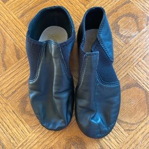 Jazz dance shoes, kids, black, excellent condition